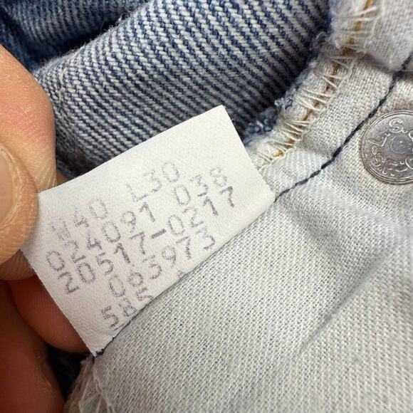 Vintage Levis 517 Jeans Mens 40x30 Fit 37x29 Whisker Faded Orange Tab Bootcut - Picture 11 of 13